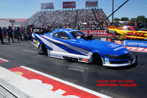Austin Prock (near lane) vs J.R. Todd (far lane)